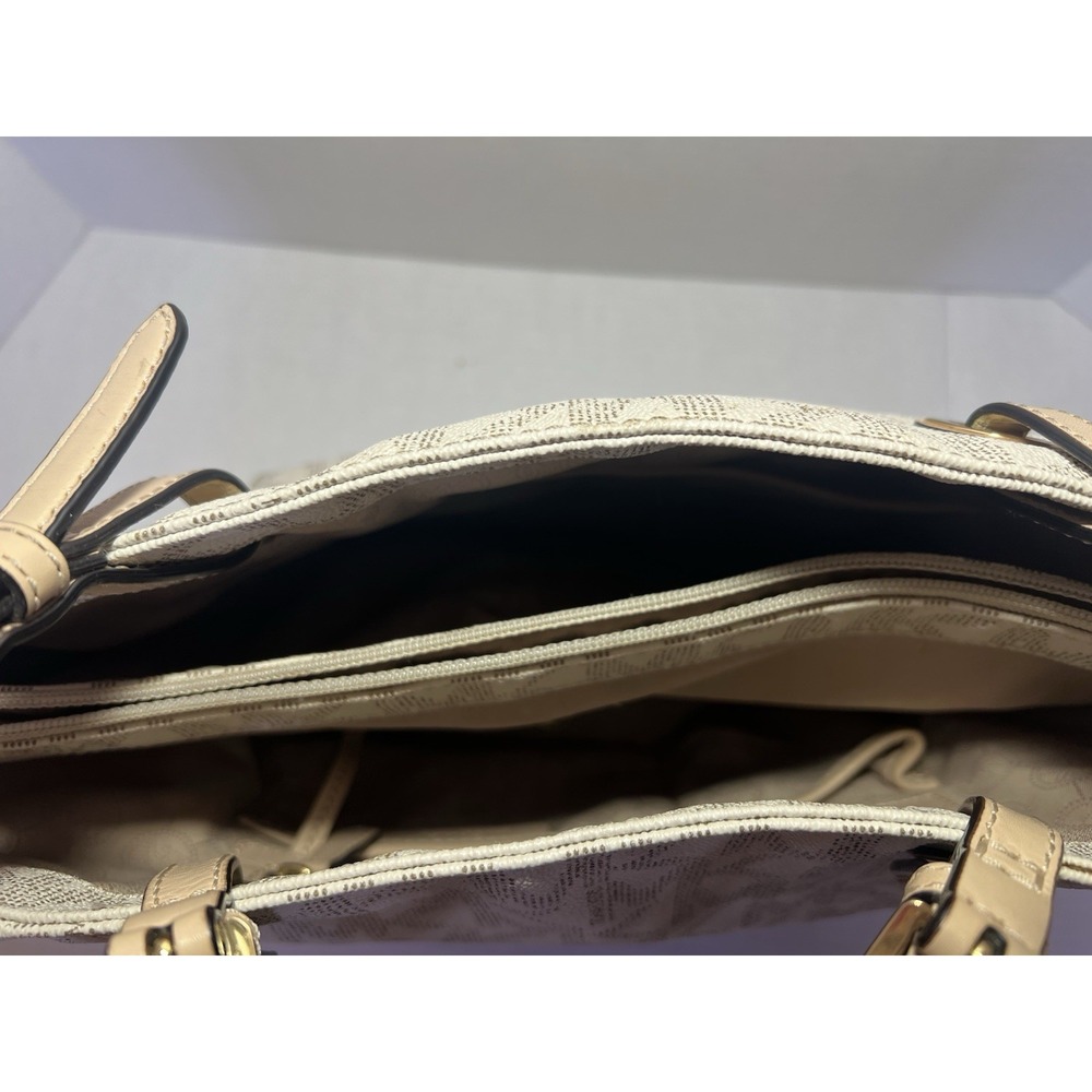 Michael Kors 30S11TTT4B Jet‎ Set Signature Tote Handbag-vanilla - Picture 11 of 15